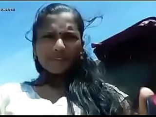 Indian teen outdoor in salwar